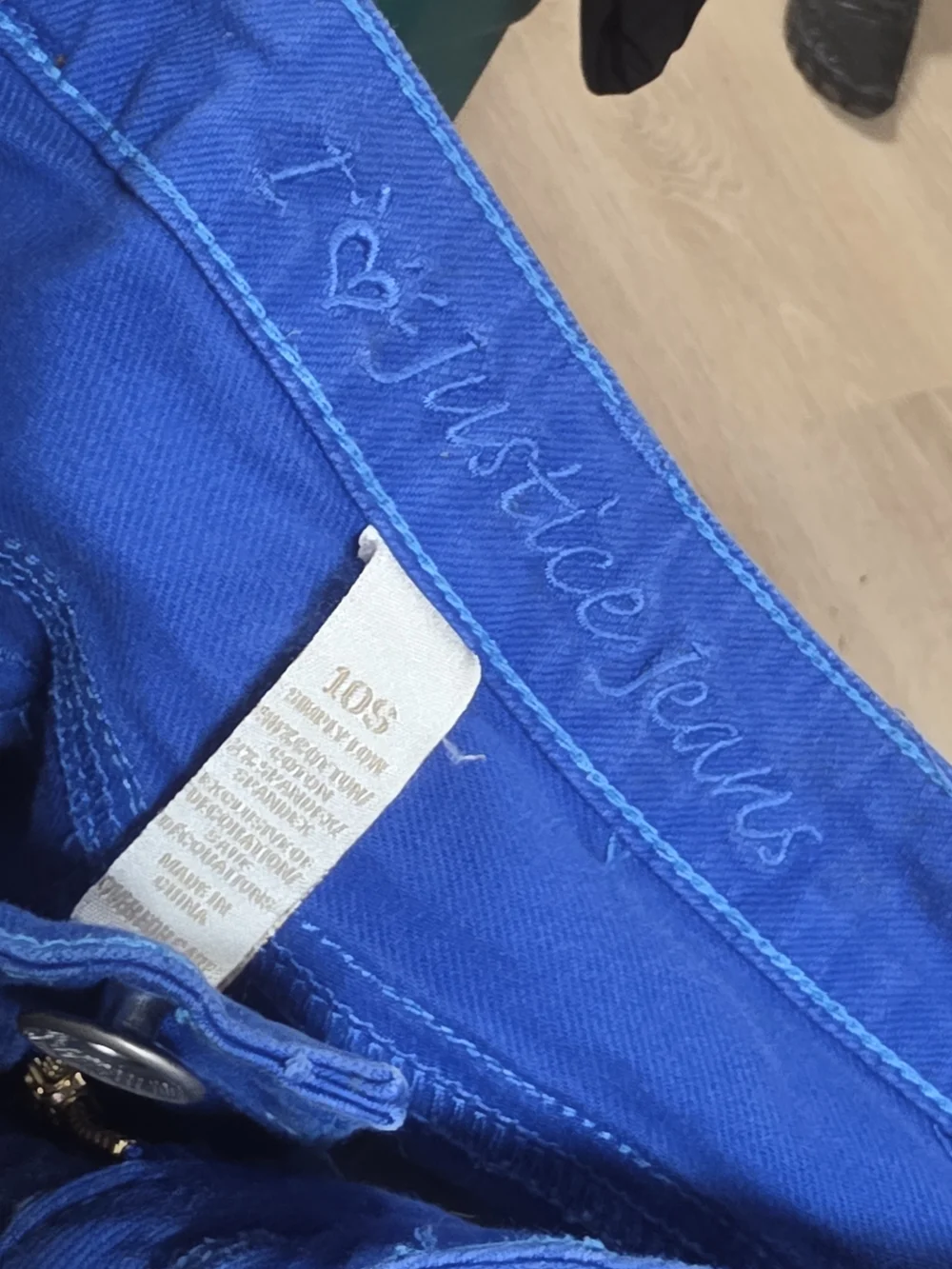 Justice Bright Blue Girls Slim Jeans